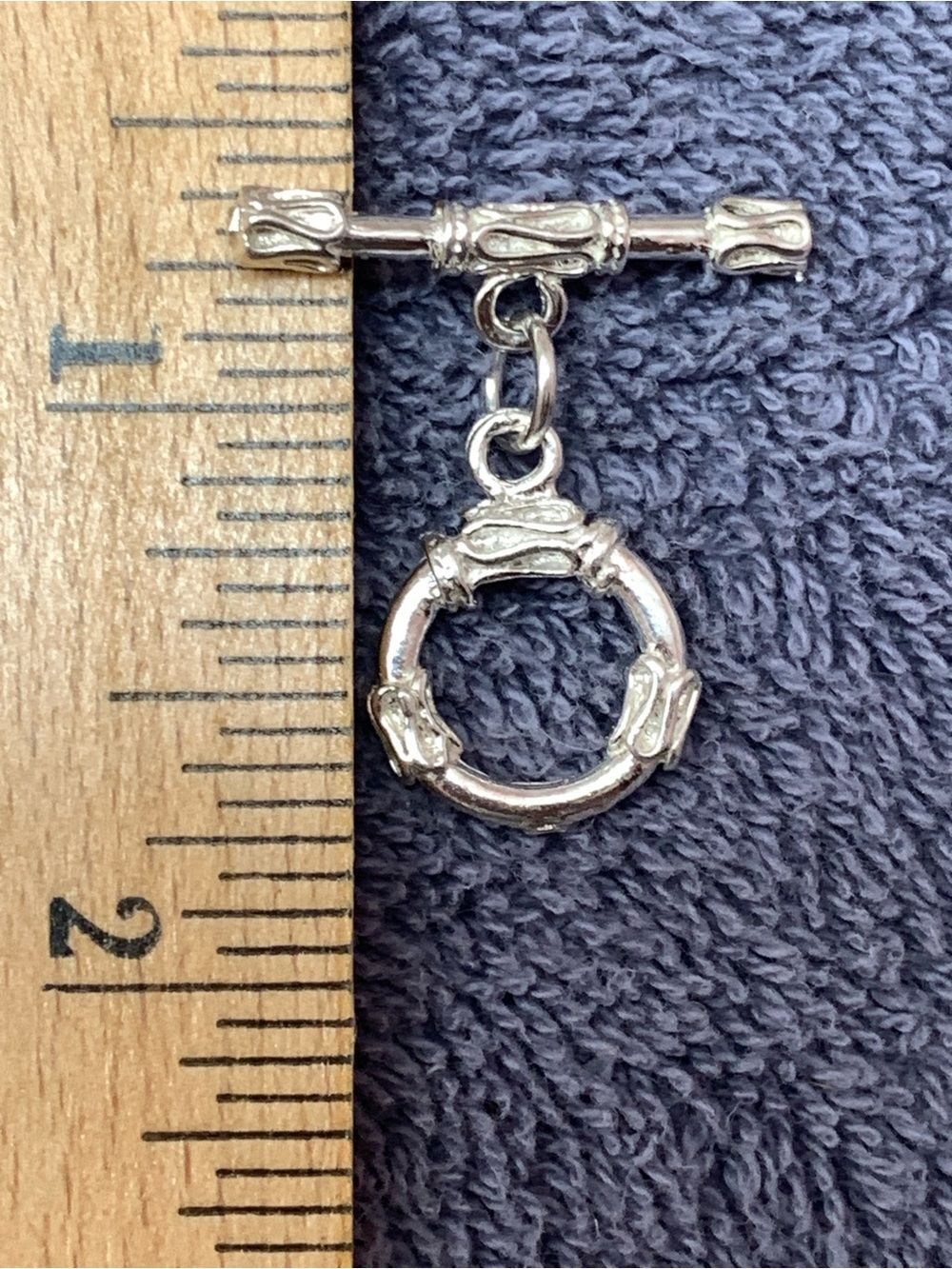 .925. Silver Toggle for Bracelet